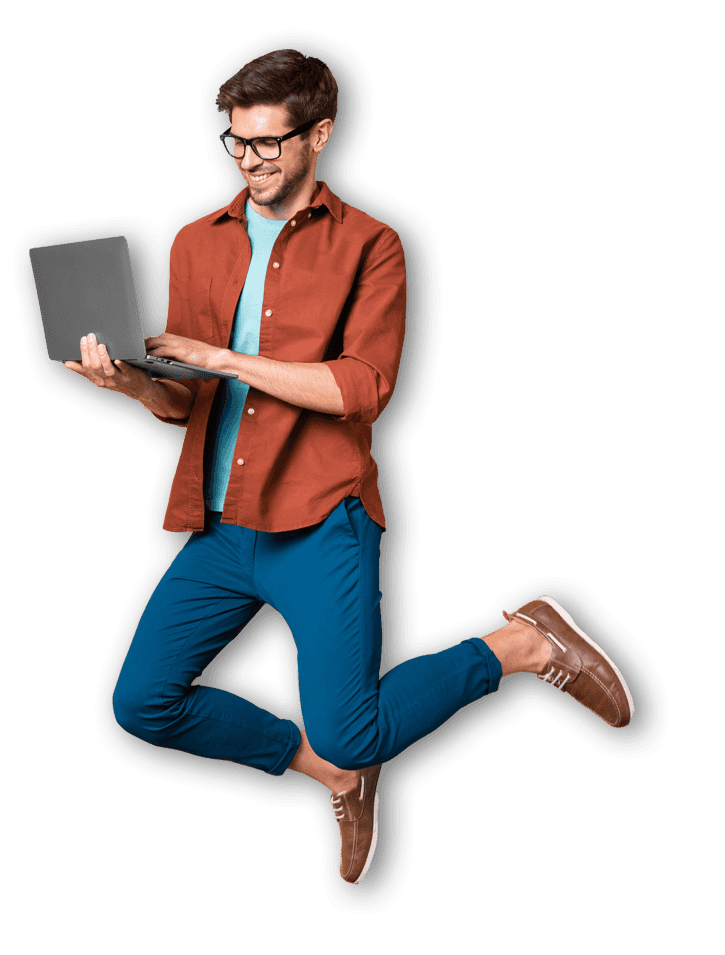 Boy with laptop