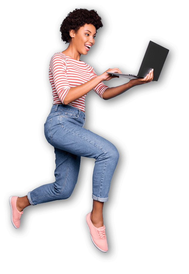 Girl with laptop
